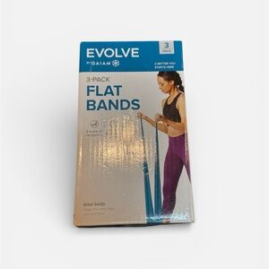 GAIAM Evolve Flat Bands 3-Pack - Blue and Purple